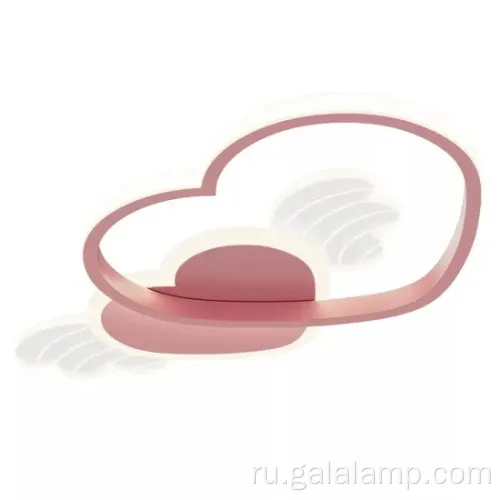 Современный домашний декор: стильный розовый светодиодный потолочный свет